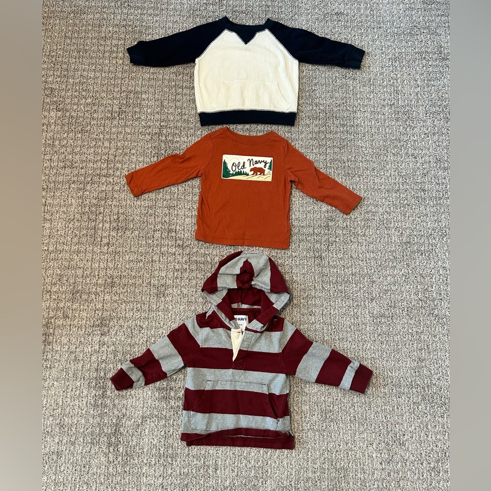 Old Navy Kids Long Sleeve Tees - Set of 3